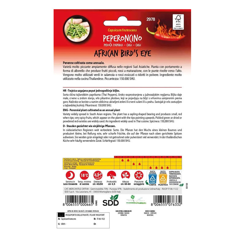 Peperoncino African Bird's Eye