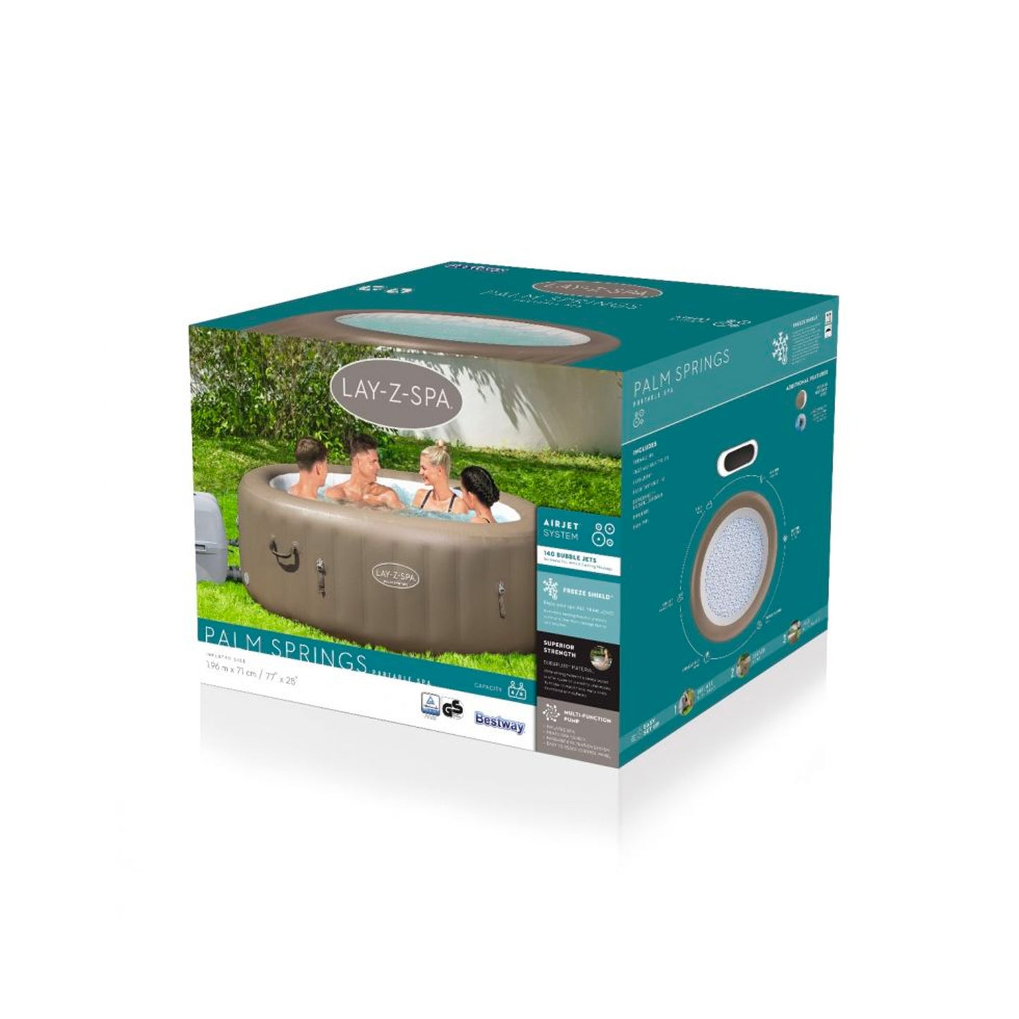 Idromassaggio Lay-Z-Spa Palm Springs AirJet 196 x 71 cm
