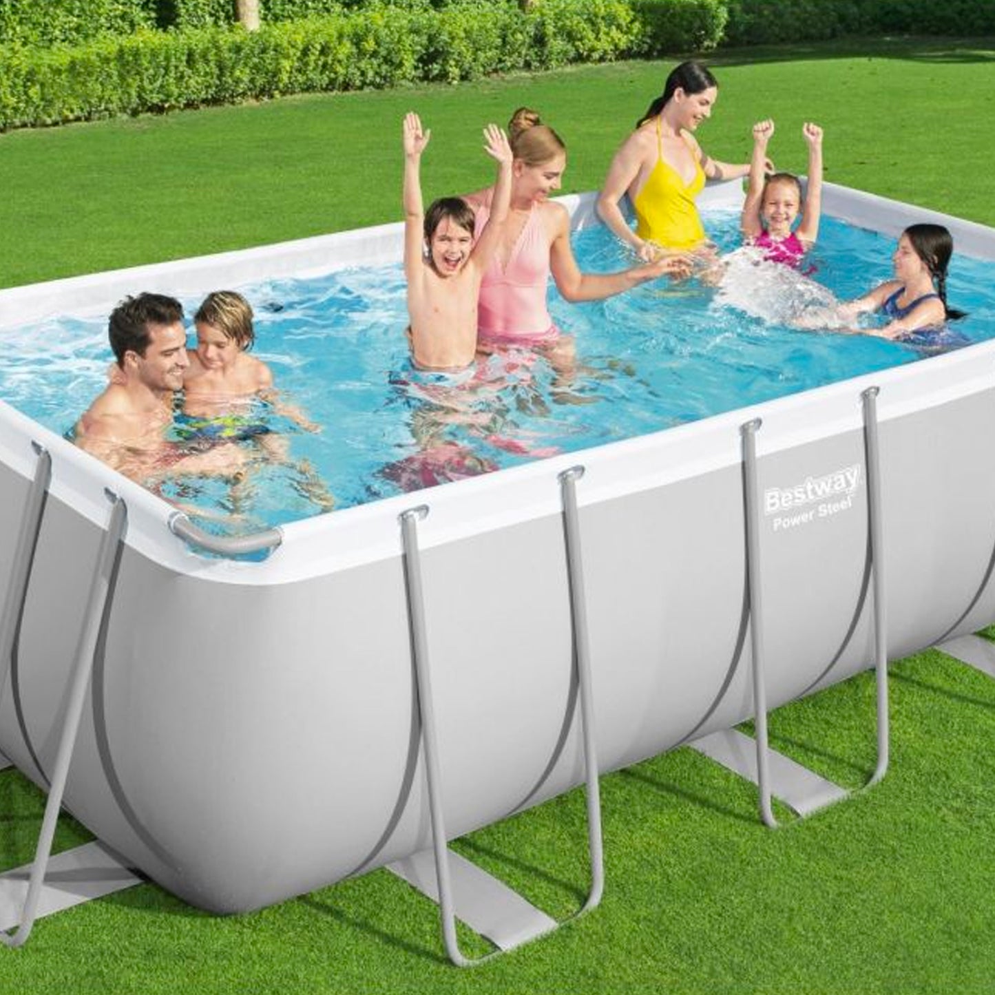 Piscina rettangolare Power Steel 412 x 201 x 122 cm
