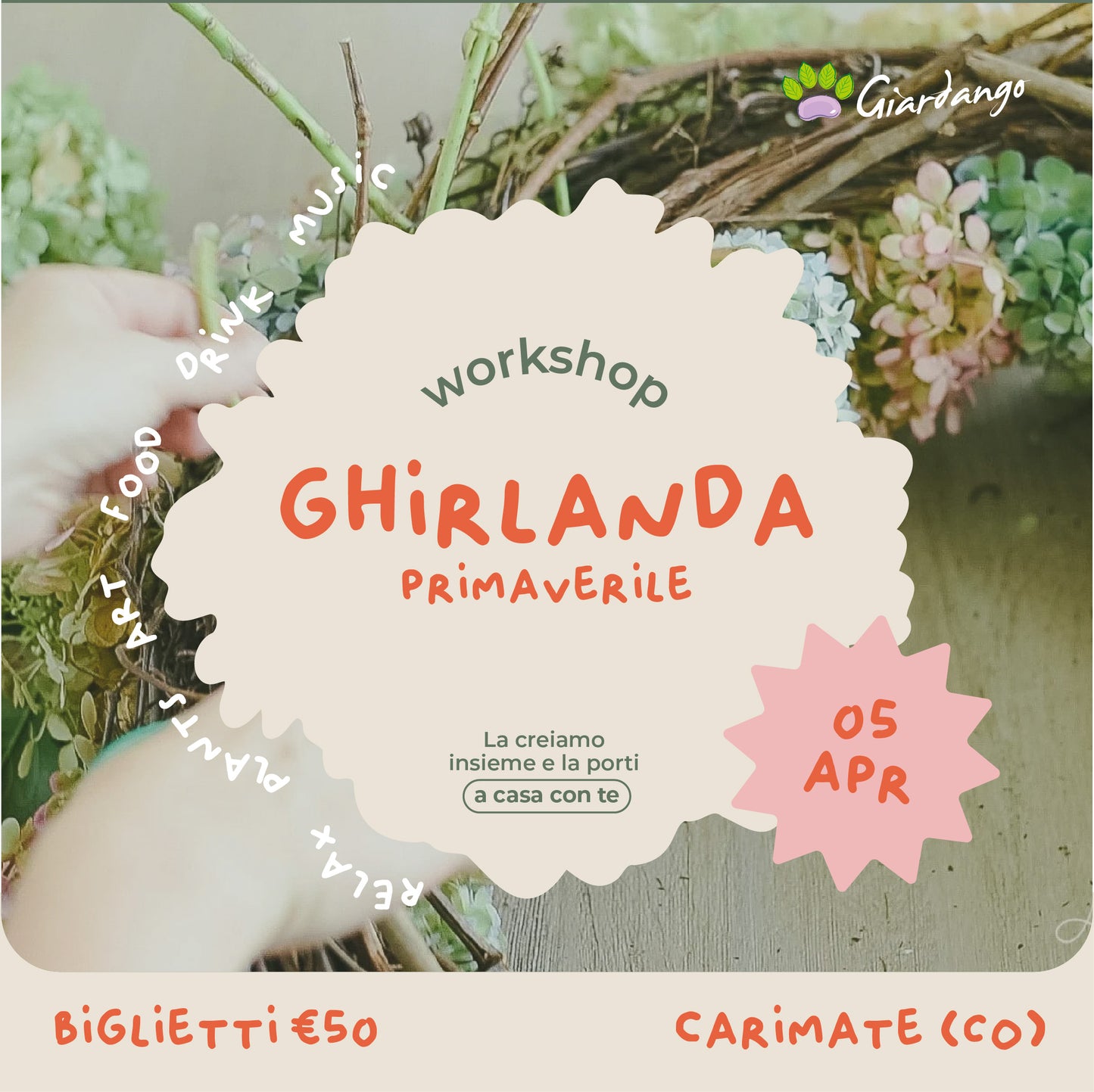 Workshop Ghirlanda primaverile