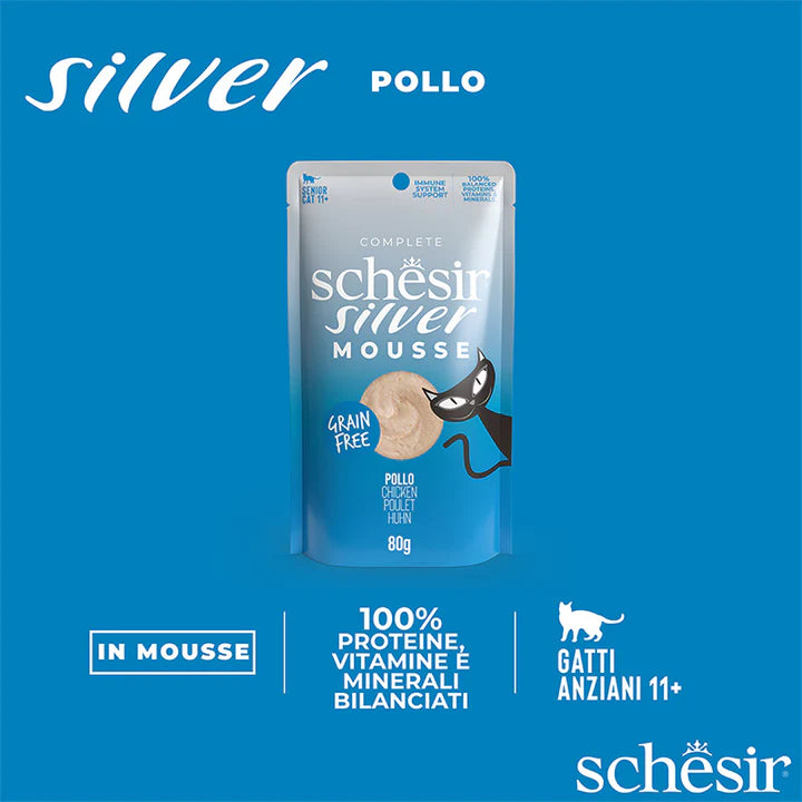 Schesir Silver Pollo in mousse 80g
