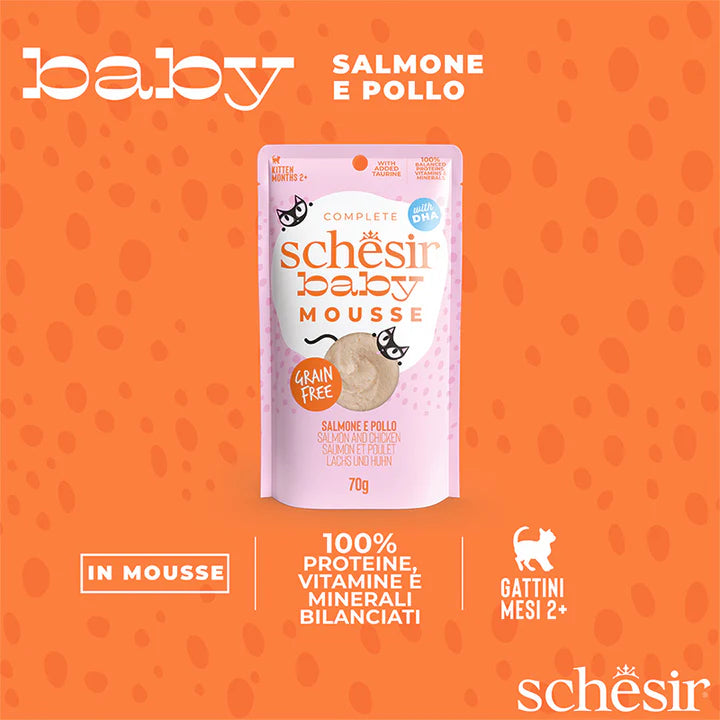Schesir Baby Salmone e pollo in mousse 70g