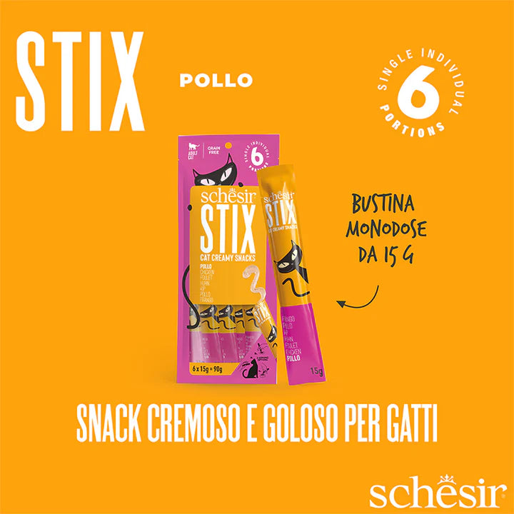 Schesir Stix Snack in crema pollo 90g