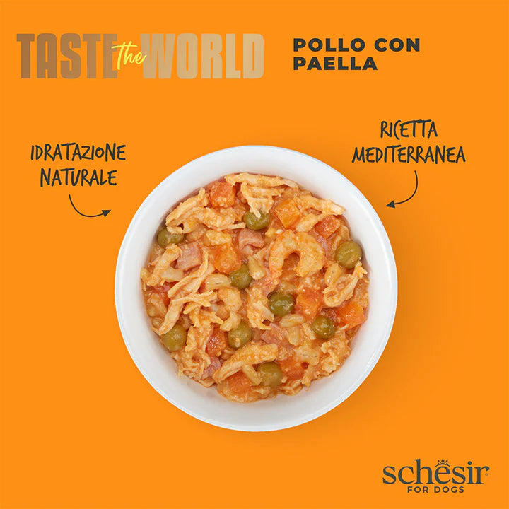 Schesir Taste the World Pollo con paella in brodo