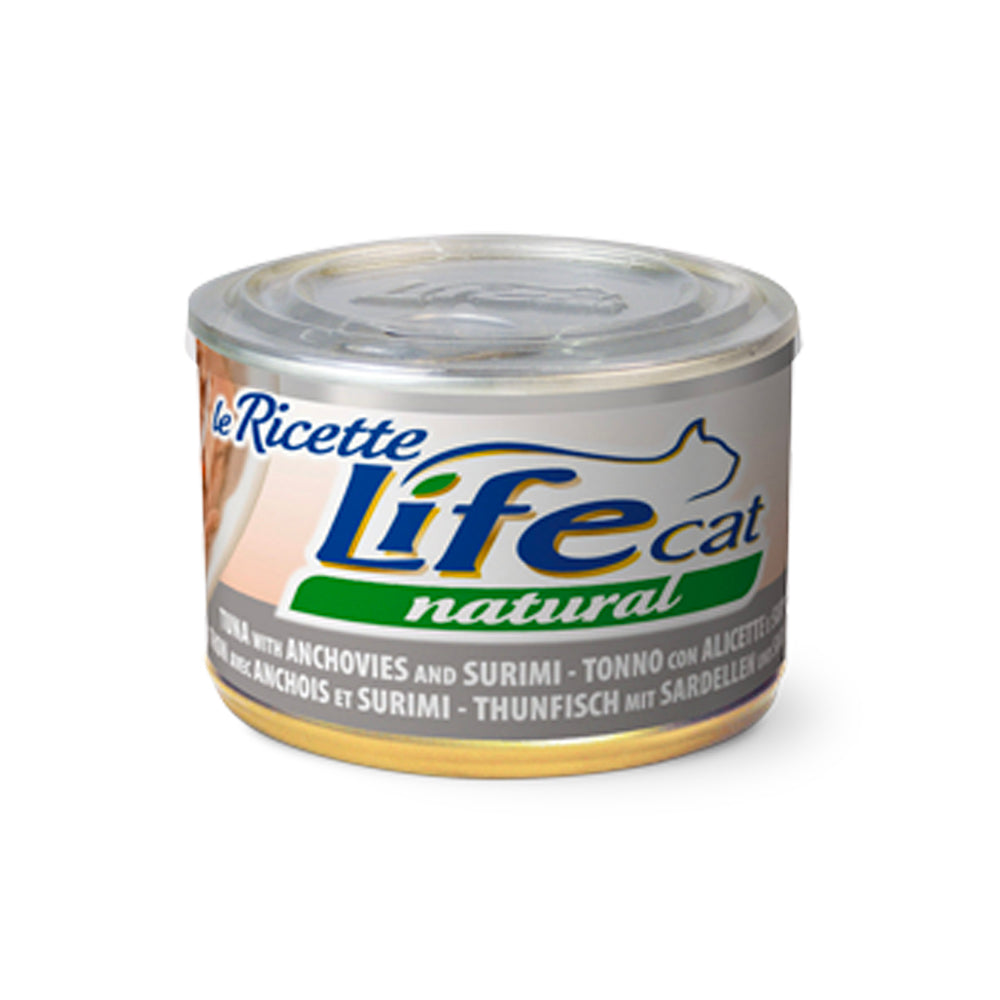 Life Cat Natural Tonno con Alicette e Surimi 150 g