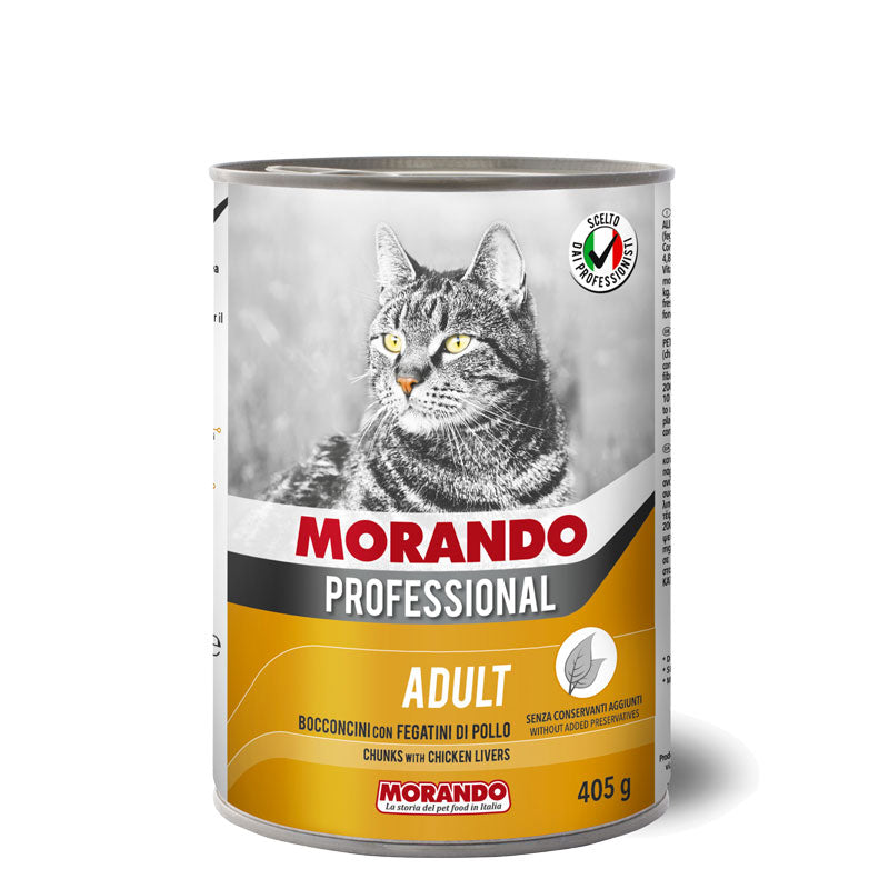 Morando Professional Cat Adult Bocconcini con fegatini di pollo 400 g