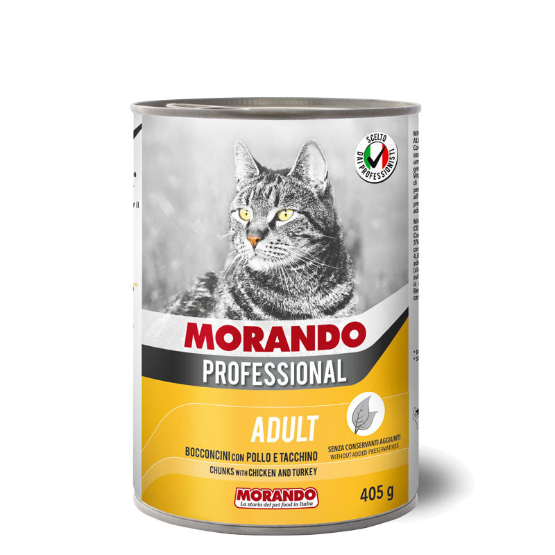 Morando Professional Cat Adult Bocconcini con pollo e tacchino 400 g