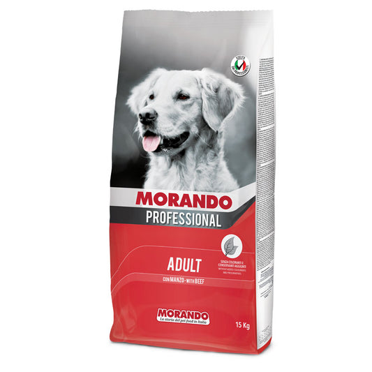 Morando Professional Dog Crocchette con manzo 15 kg - Giardango