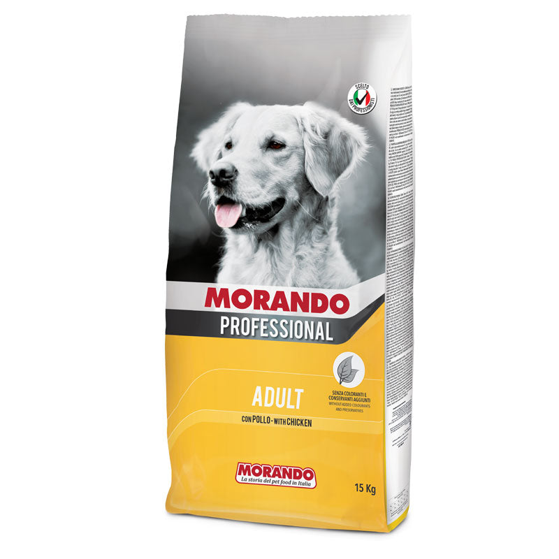 Morando Professional Dog Crocchette con pollo 15 kg - Giardango