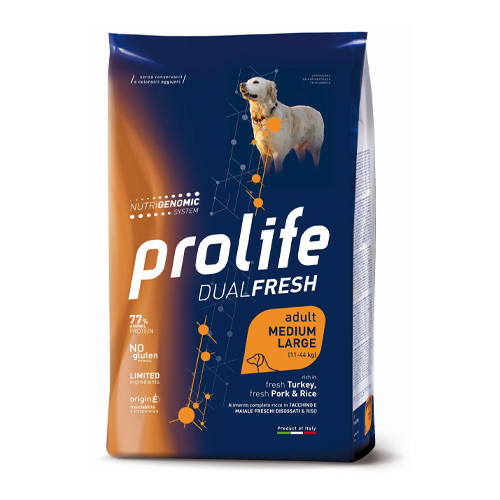 Prolife Dual Fresh Adult con Tacchino e Maiale - Giardango