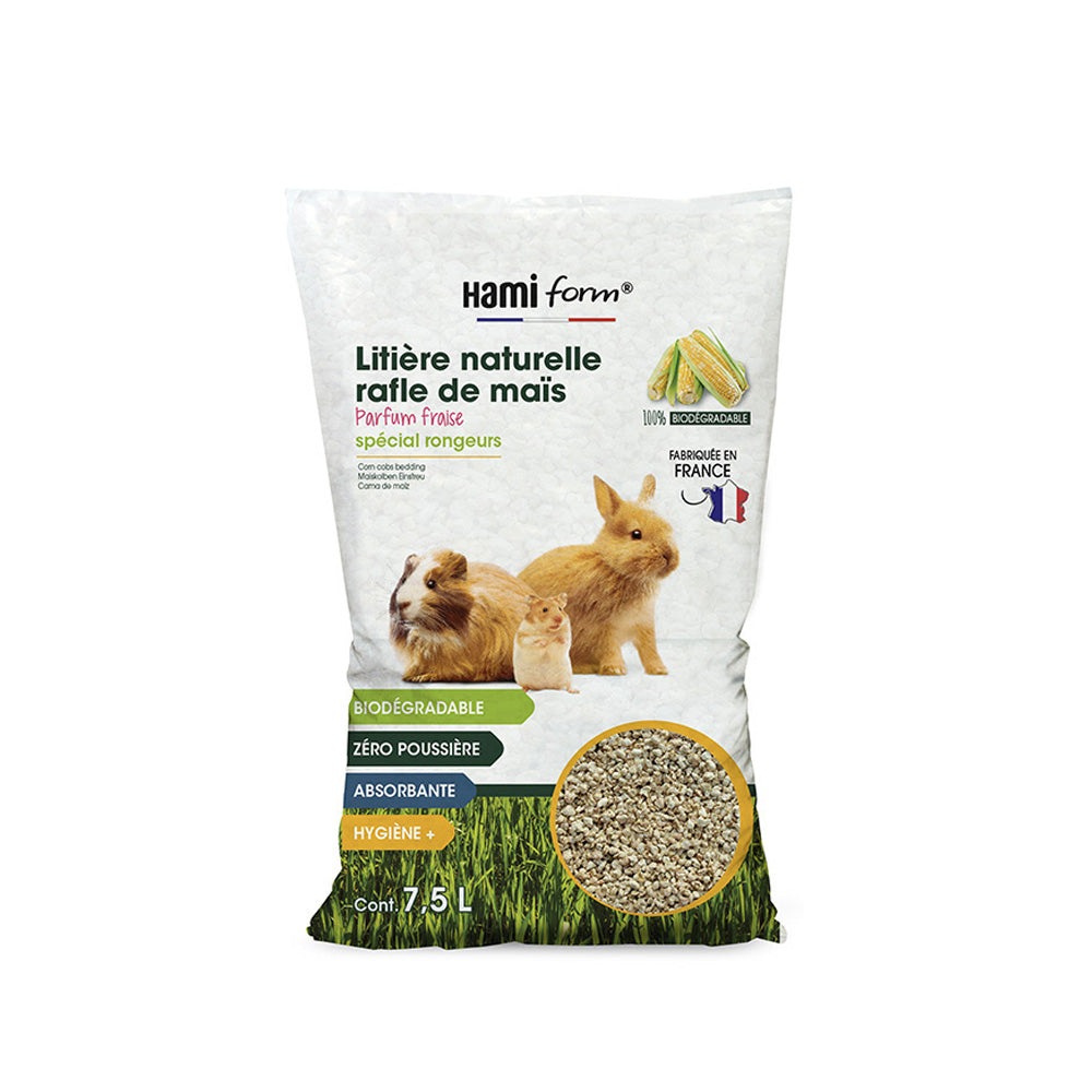Hamiform Lettiera naturale tutolo di mais alla fragola 7.5 lt