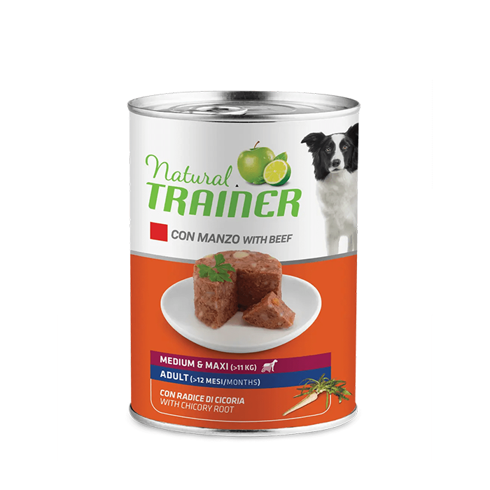 Natural Trainer Medium/Maxi Adult con Manzo Wet - Giardango