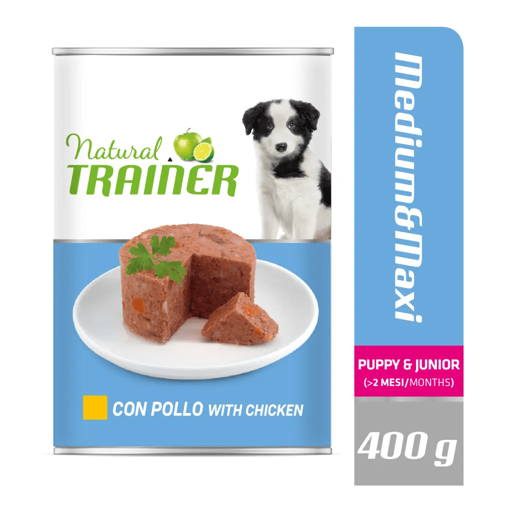 Natural Trainer Medium/Maxi Puppy e Junior con Pollo Wet - Giardango