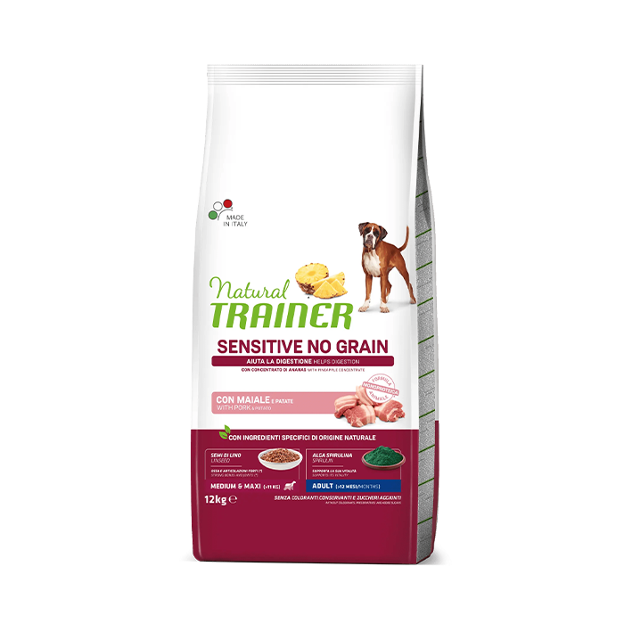 Natural Trainer Sensitive Medium/Maxi Adult con Maiale
