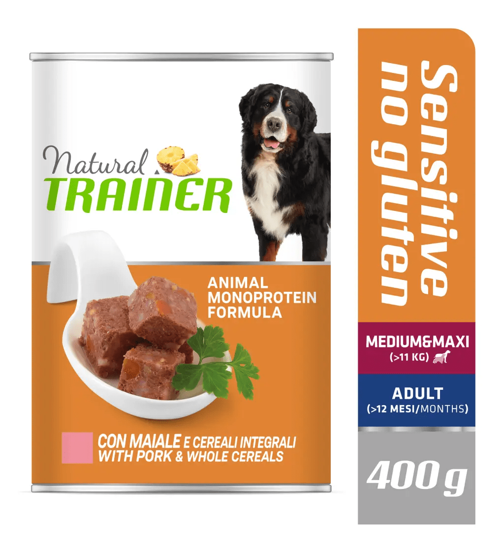 Natural Trainer Sensitive Medium/Maxi Adult con Maiale Wet - Giardango
