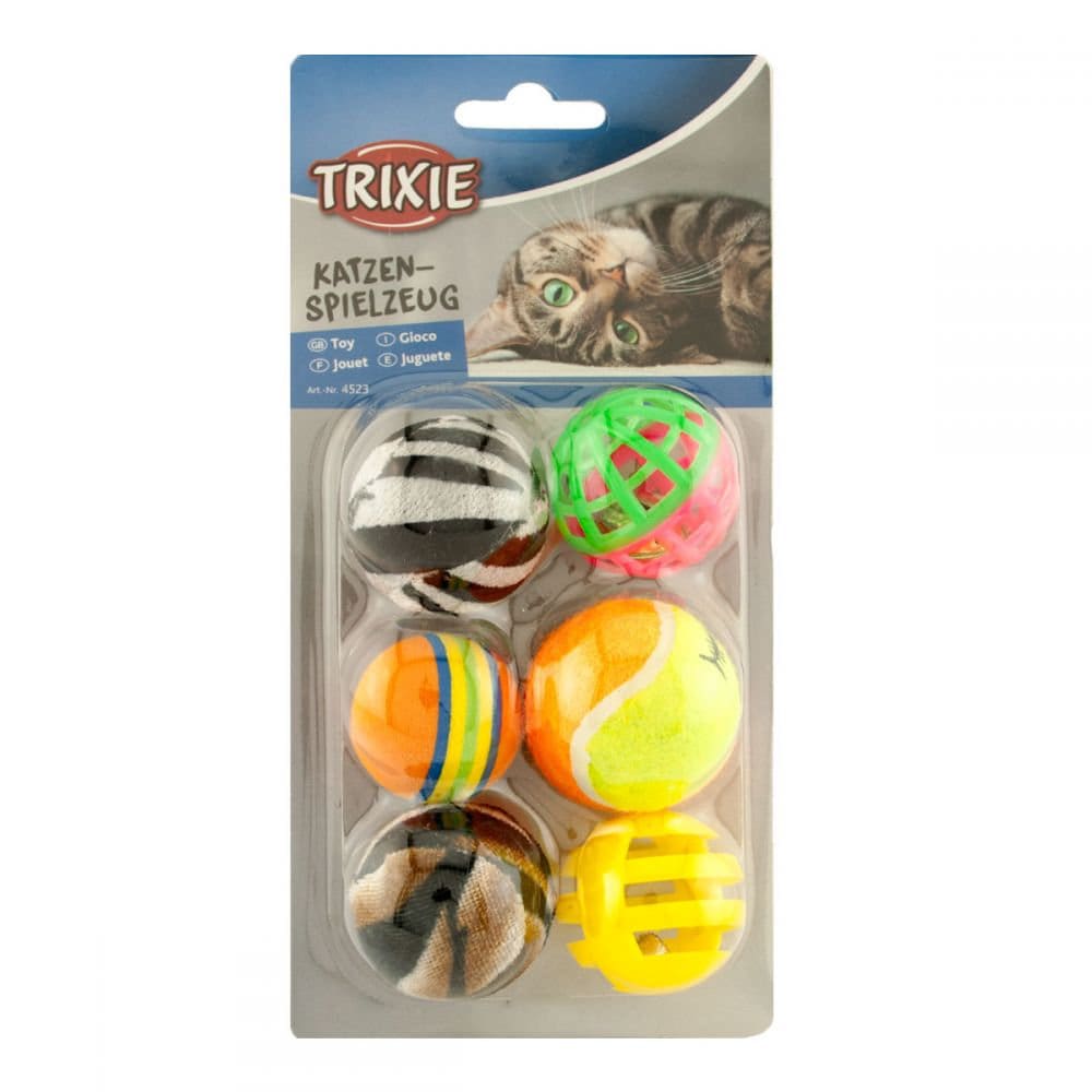 6 Palline da Gioco diametro 3,5-4 cm - Giardango
