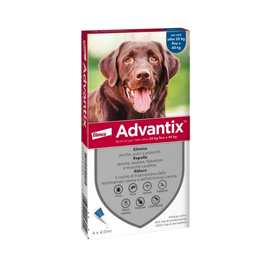 Advantix Spot-on per cani da 25 a 40kg - Giardango