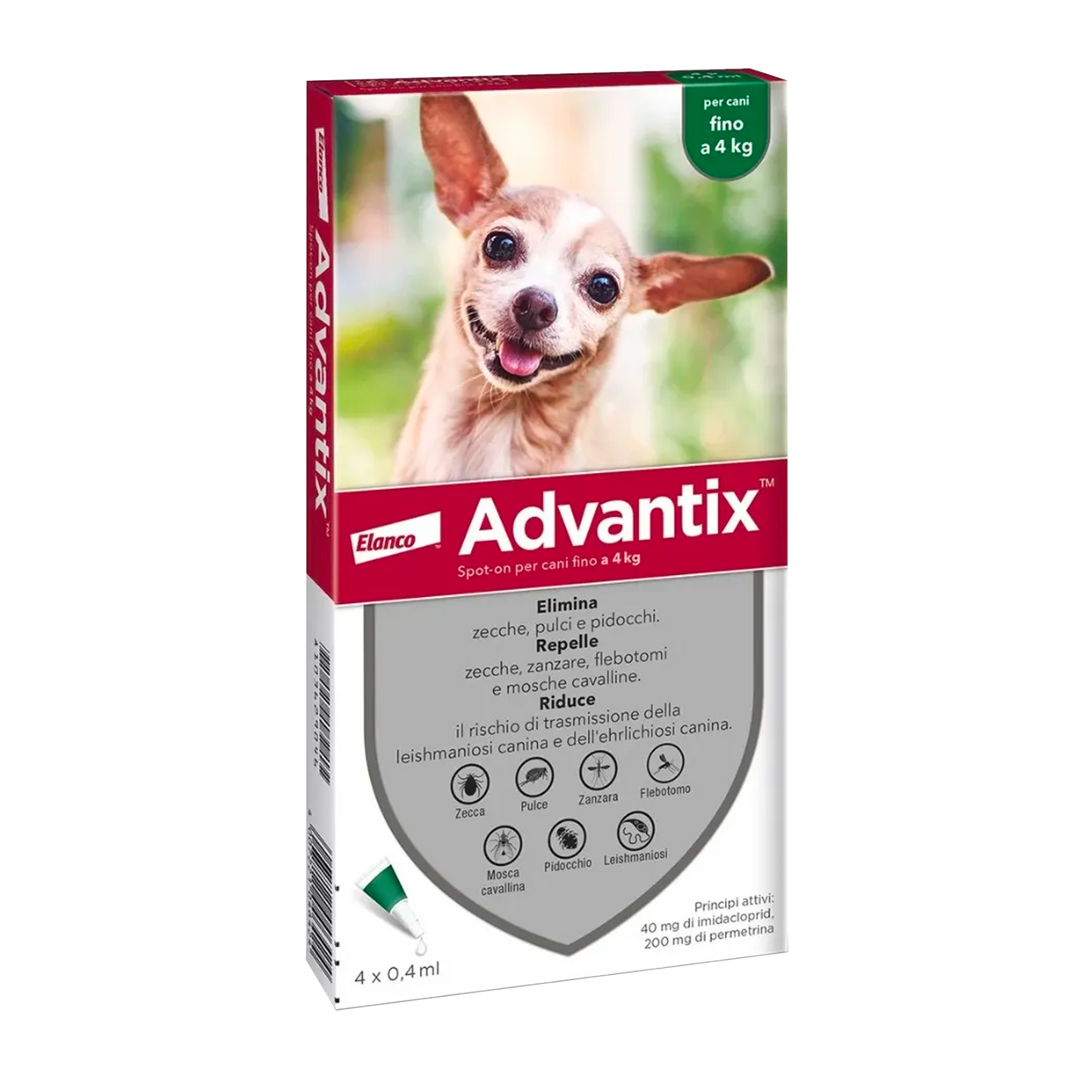 Advantix Spot-on per cani fino a 4kg - Giardango