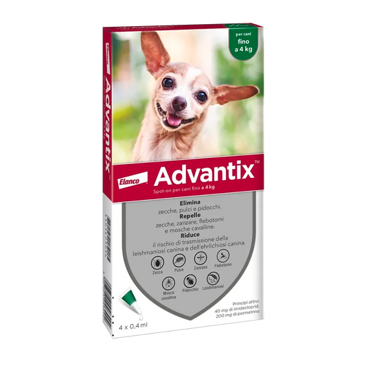 Advantix Spot-on per cani fino a 4kg - Giardango