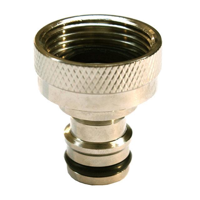 Attacco Rubinetto Femmina in Ottone Nichelato - Giardango