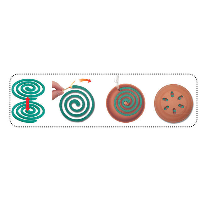 Coccio con 10 spirali antizanzare Flortis - Giardango