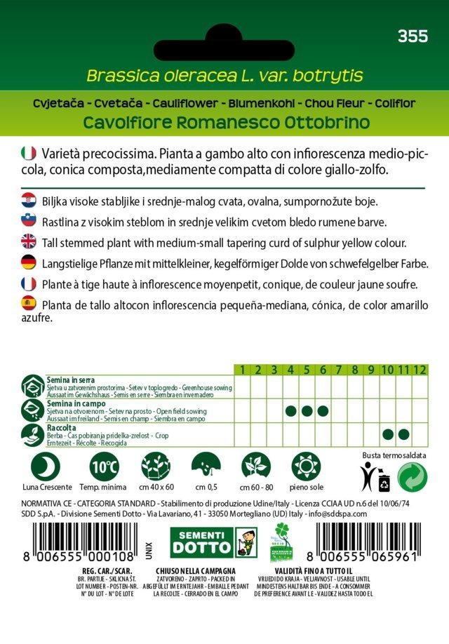 Cavolfiore Romanesco Ottobrino