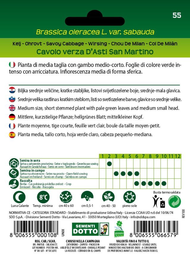 Cavolo Verza D'Asti San Martino