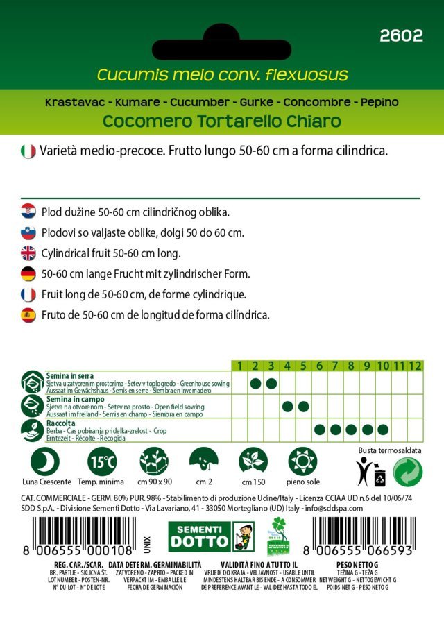 Cocomero Tortarello Chiaro - Giardango