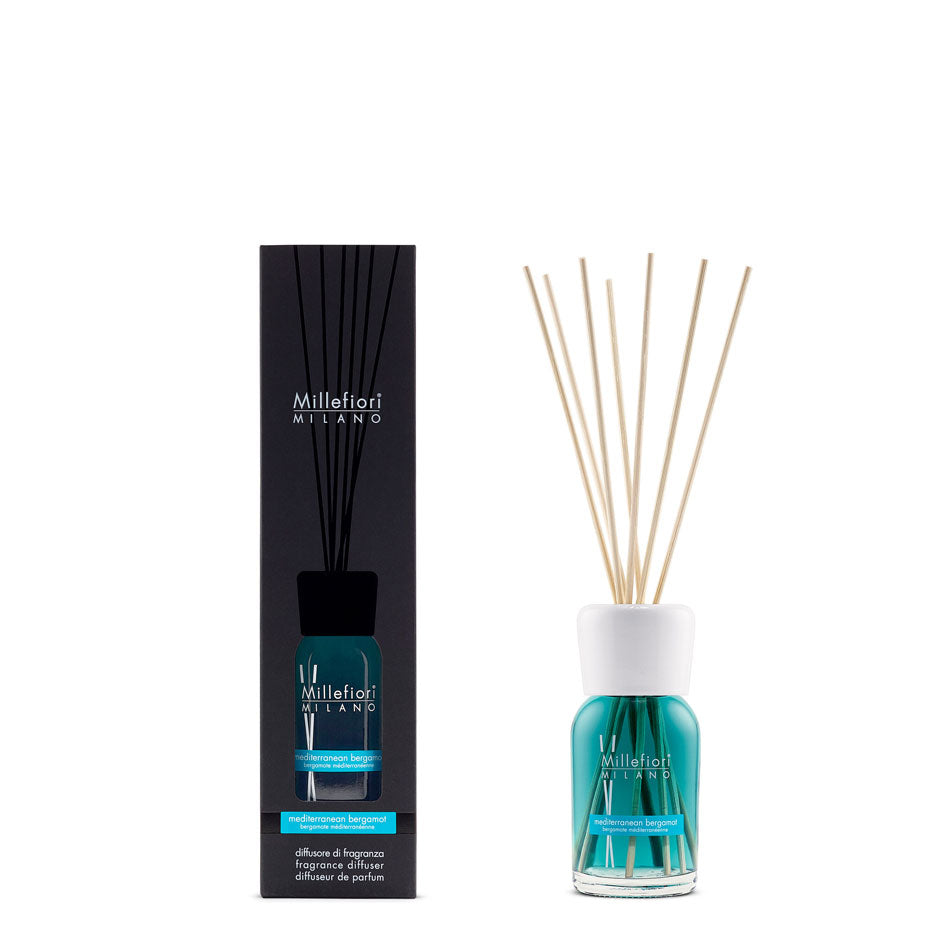 Mediterranean Bergamot Diffusore a Bastoncini Millefiori Milano - Giardango