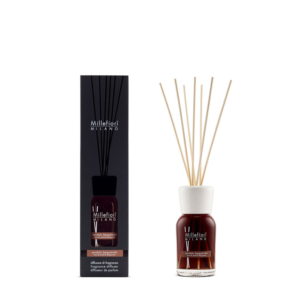 Diffusore a Bastoncini 100 ml Sandalo Bergamotto - Giardango