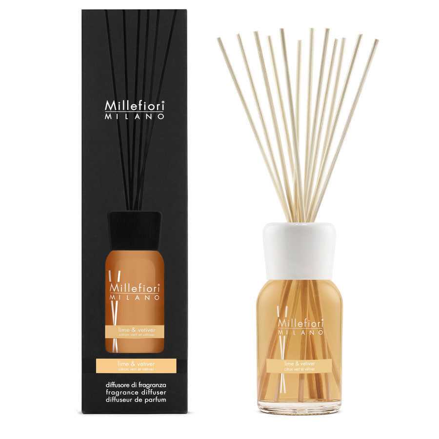 Diffusore a Bastoncini 250 ml Lime & Vetiver - Giardango