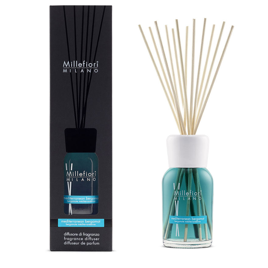 Mediterranean Bergamot Diffusore a Bastoncini Millefiori Milano - Giardango