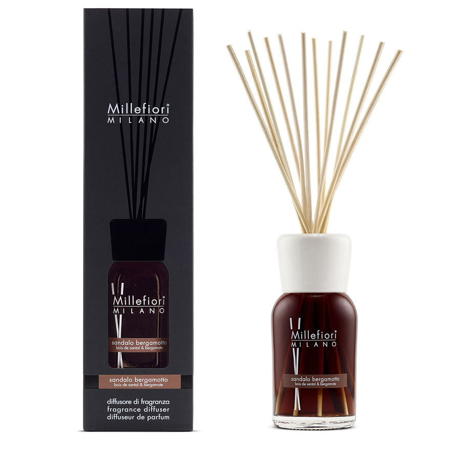 Diffusore a Bastoncini 250 ml Sandalo Bergamotto - Giardango
