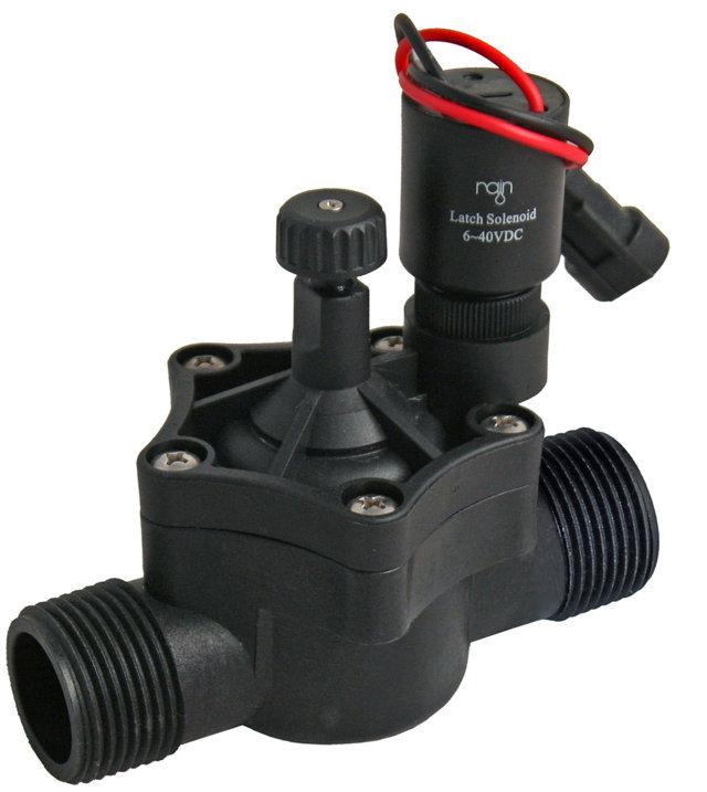 Elettrovalvola Bistabile a 9 Vdc con Apertura Manuale con Innesto da 1' M/F - Giardango