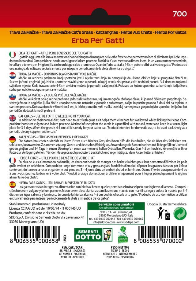 Erba per Gatti - Giardango