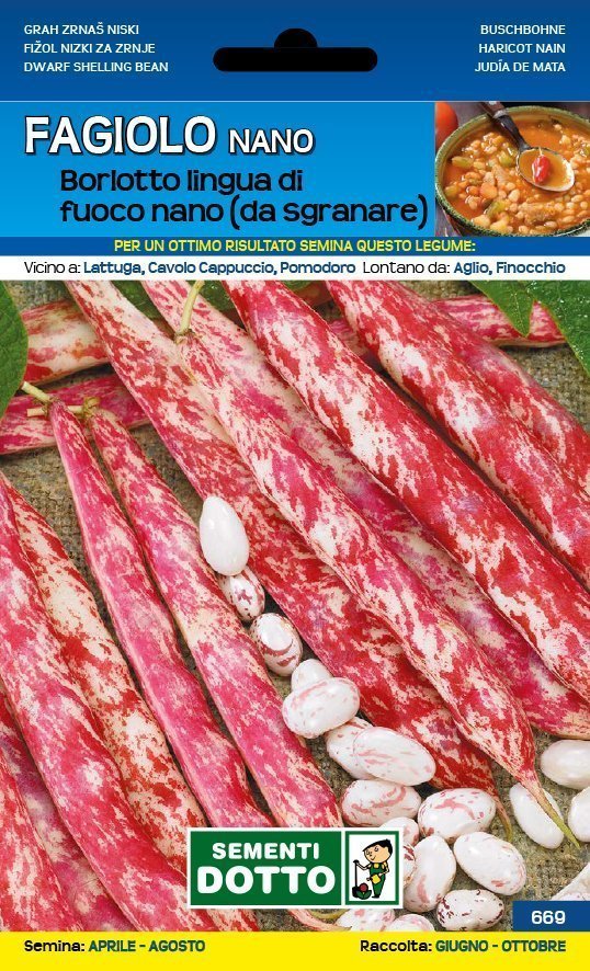 Fagiolo Borlotto Lingua di Fuoco Nano