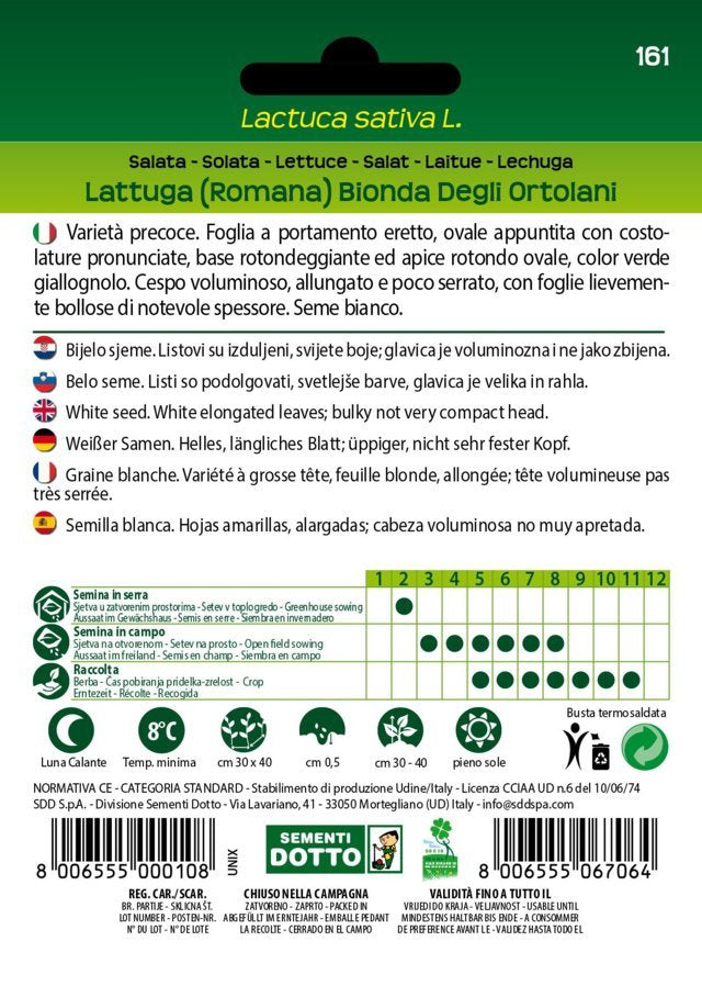 Lattuga Romana Bionda degli Ortolani