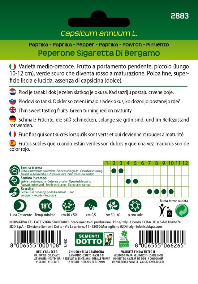 Peperone Sigaretta di Bergamo