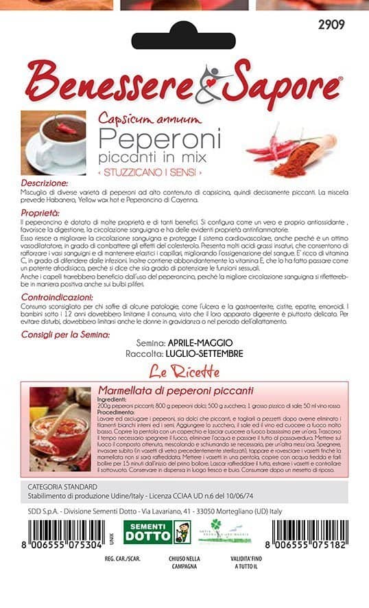 Peperoni Piccanti in mix - Giardango