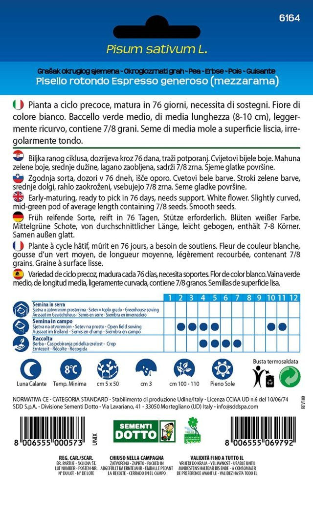 Pisello Espresso Generoso Mezzarama
