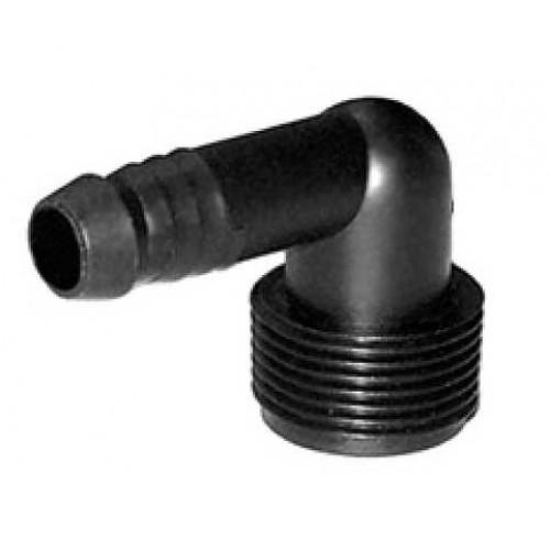 Raccordo a Gomito per Tubo 16 mm con raccordo filettato maschio 3/4"