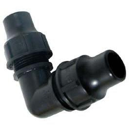 Raccordo a Gomito per Tubo da 16 mm a Compressione con Ghiera Busta da 3 pz