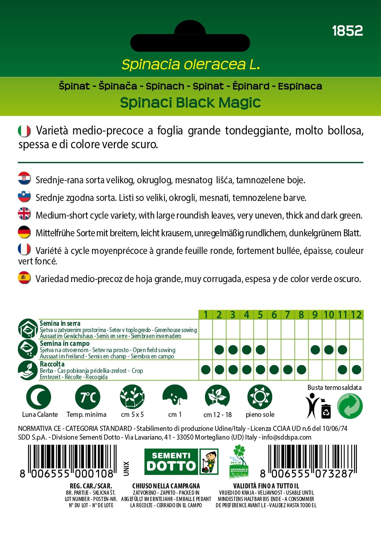 Spinacio Black Magic