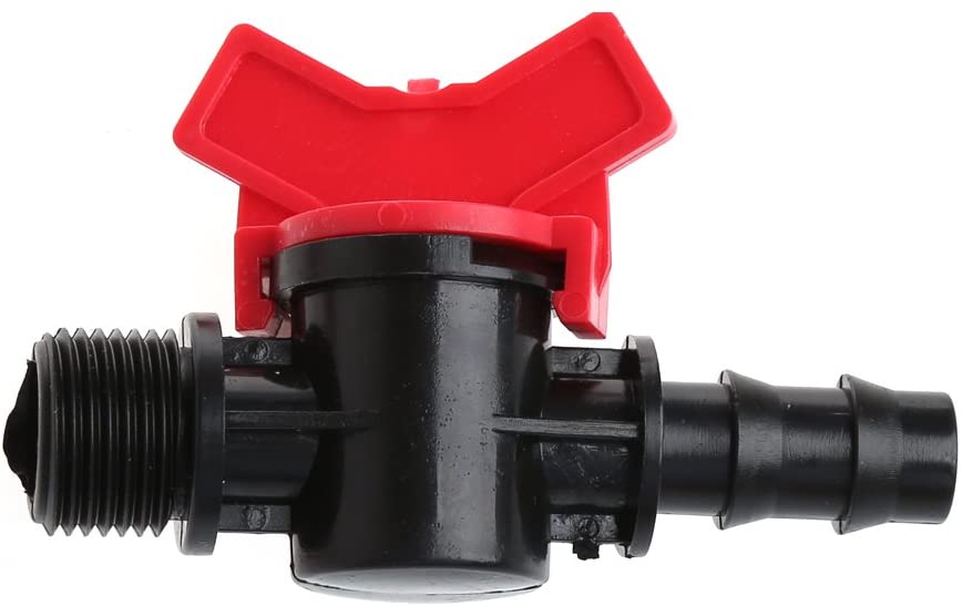 Valvola con Innesto per Tubo da 16 mm con Filettatura maschio 1/2"