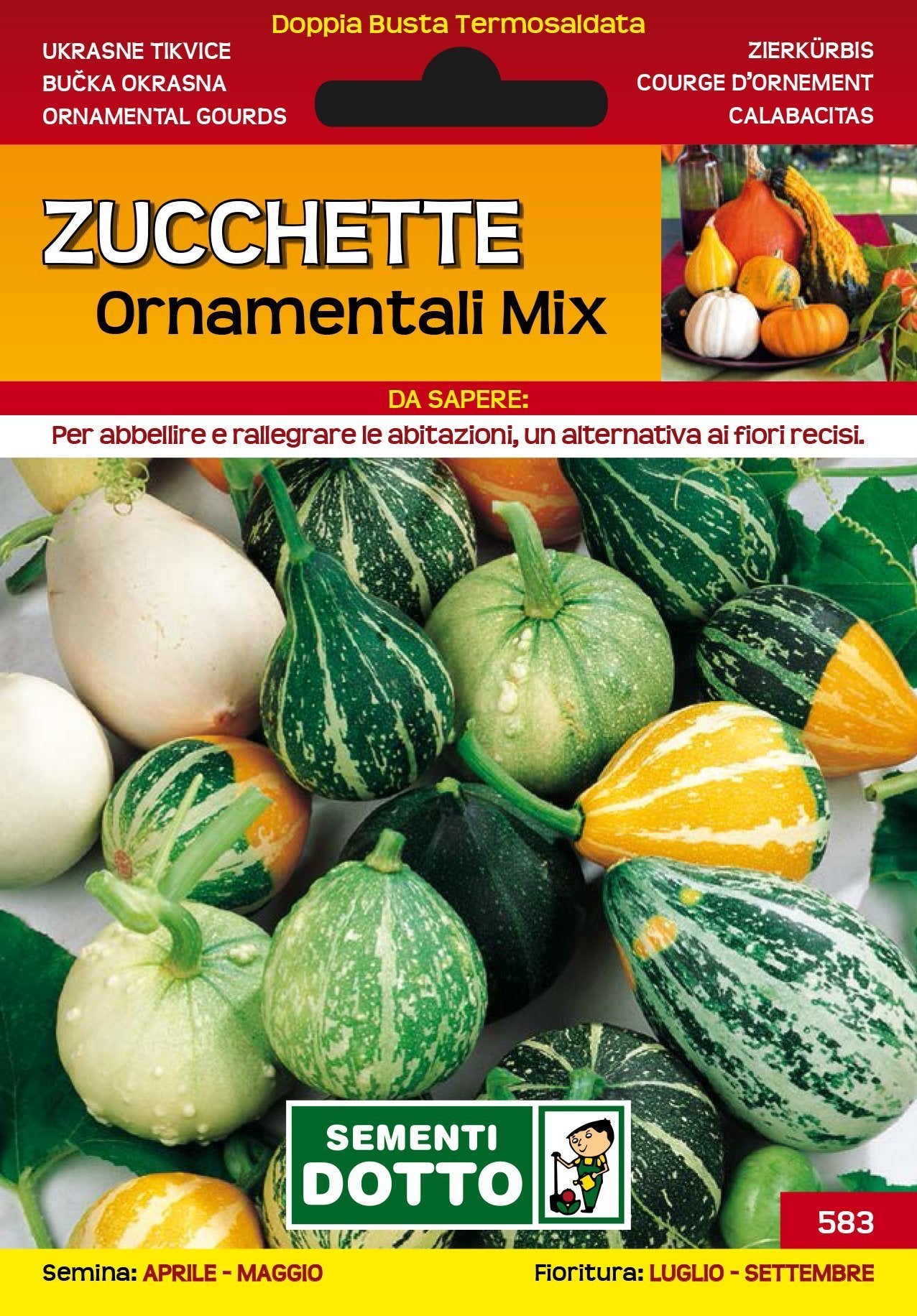 Zucchette Ornamentali Mix