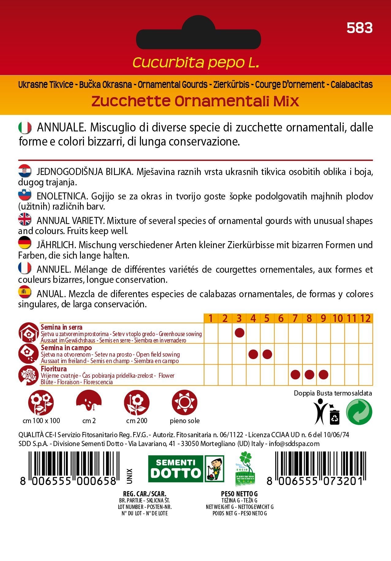Zucchette Ornamentali Mix