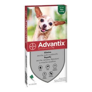 Advantix Spot-On fino a 4 kg 1 Pipetta