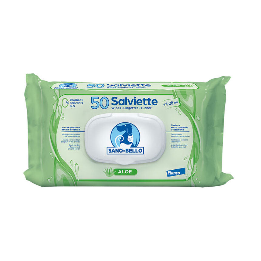 Salviettine Detergenti Sano&Bello per cani e gatti - Giardango