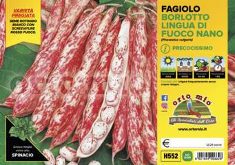 Fagiolo Nano Borlotto Lingua Di Fuoco