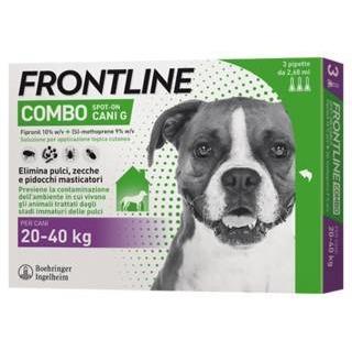 Frontline Combo Spot On 20 kg-40 kg Cane 3 Pipette - Giardango